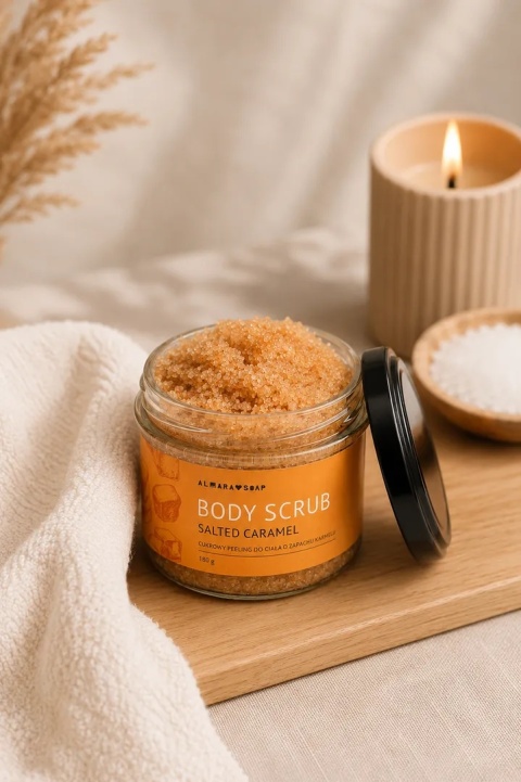 Cukrowo-solny scrub do ciała Salted Caramel 180 g – aranżacja
