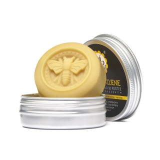 Balsam do ciała w kostce Zielone ukojenie 40 g – Miodowa Mydlarnia