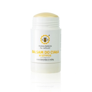 Balsam do ciała w sztyfcie Mandarynka z miką 55 g – Miodowa Mydlarnia