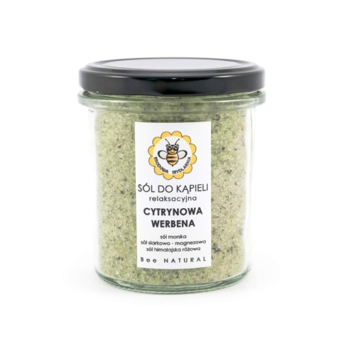 Sól do kąpieli Cytrynowa werbena 350 g – Miodowa Mydlarnia, produkt