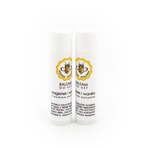 Balsam do ust Nagietek i Wanilia 5,5 ml – dwie pomadki