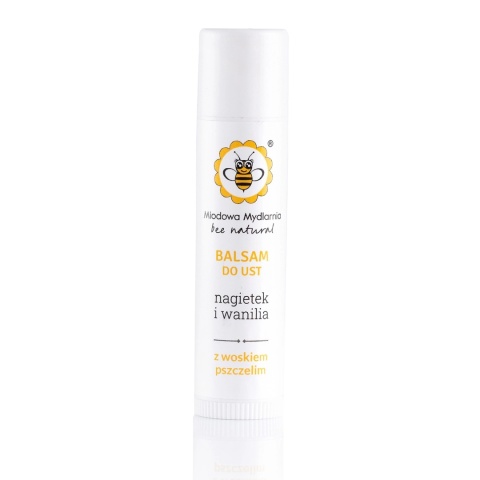 Balsam do ust Nagietek i Wanilia 5,5 ml – Miodowa Mydlarnia, produkt