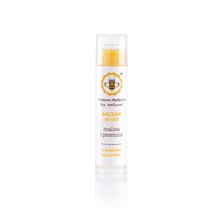 Balsam do ust Malina i Pszenica 5,5 ml – Miodowa Mydlarnia