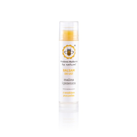 Balsam do ust Malina i Pszenica  5,5 ml – Miodowa Mydlarnia, produkt