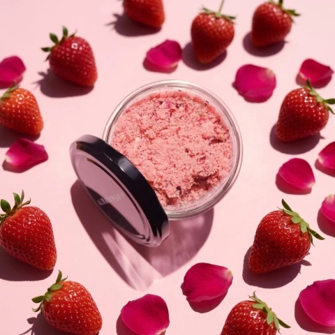 Cukrowo-solny scrub do ciała Strawberry Cream 180 g – prezentacja wśród teuskawk