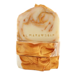 Designerskie ręcznie robione mydło o orientalnym zapachu drzewa sandałowego i paczuli Sandalwood & Patchouli 100 g – Almara Soap
