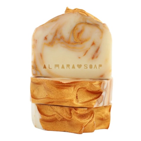 Designerskie ręcznie robione mydło o zapachu drzewa sandałowego i paczuli Sandalwood & Patchouli 100 g – Almara Soap, produkt