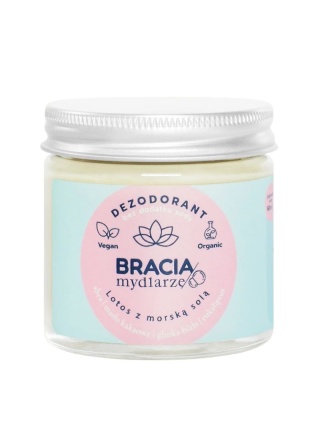 Dezodorant w kremie Lotos z morską solą 60 ml – Bracia Mydlarze