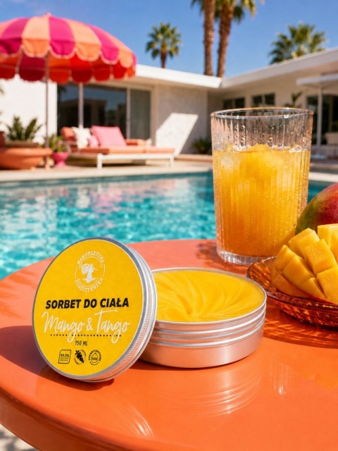 Sorbet do Ciała Mango & Tango 150 m; – Manufaktura Bursztynnika, aranżacja