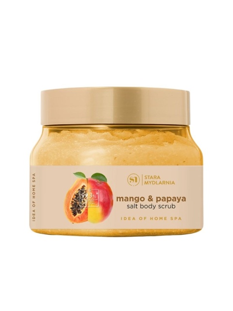 Home SPA Peeling solny do ciała Mango & Papaya 360 g – Stara Mydlarnia, produkt