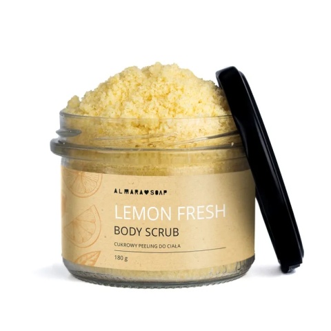 Naturalny peeling do ciała o świeżym cytrynowym zapachu 180 g Lemon Fresh 180 g – Almara Soap, produkt
