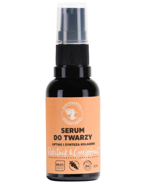 Serum do twarzy Rokitnik & Grejpfrut 30 ml – Manufaktura Bursztynnika, produkt