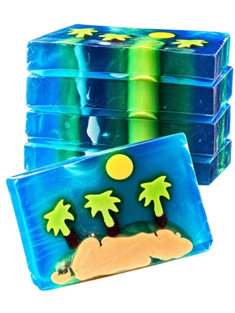 Mydło Desert Island Soap 100 g – Idunn Naturals, kostkia odcięta z bloku
