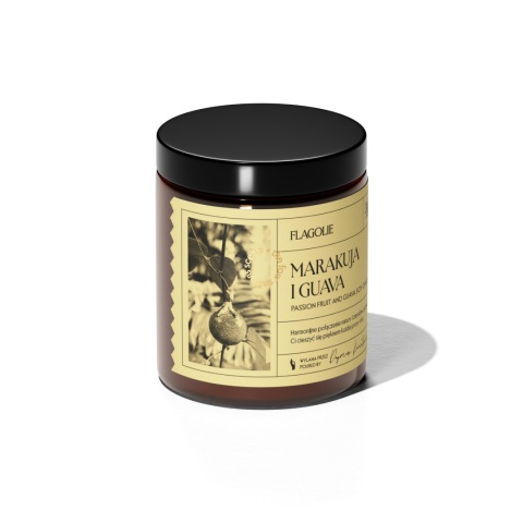 Naturalna świeca zapachowa z serii Four Seasons Marakuja i guava 120 g – Flagolie, produkt