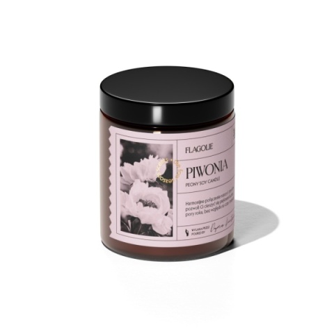 Naturalna świeca zapachowa z serii Four Seasons Piwonia 120 g – Flagolie