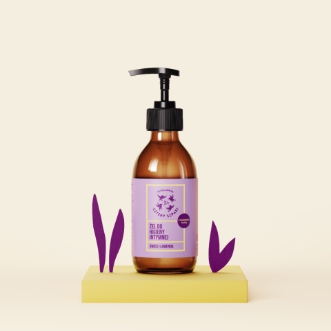 Żel do higieny intymnej - Owies i lawenda 200 ml, prezentacja