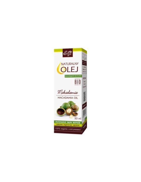 Naturalny olej Makadamia BIO /Macadami Seed Oil/ 50 ml – Etja, kartonik