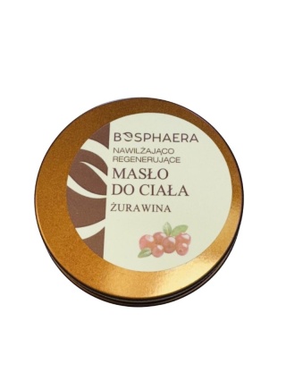 Nawilżająco regenerujące masło do ciała Żurawina 50 g - Bosphaera