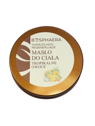 Nawilżająco regenerujące masło do ciała Tropikalne owoce 50 g - Bosphaera