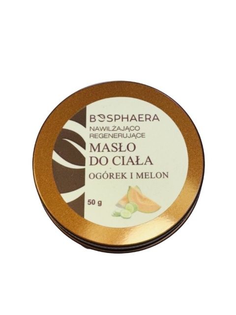 Nawilżająco regenerujące masło do ciała Ogórek i melon 50 g - Bosphaera, produkt