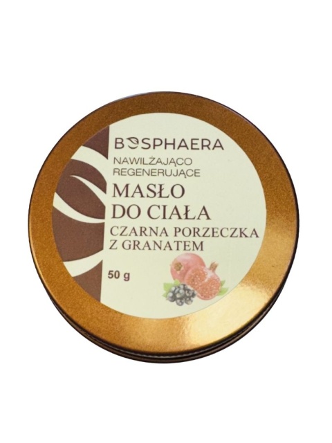 Nawilżająco regenerujące masło do ciała Czarna porzeczka z granatem 50 g - Bosphaera, produkt