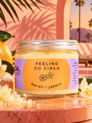 Peeling cukrowy do ciała Neroli i jaśmin 250 g – Bracia Mydlarze