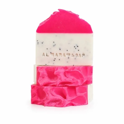 Ręcznie robione mydło o tropikalno-owocowym zapachu z delikatnym efektem peelingującym Tropical Neon 100 g – Almara Soap,produkt