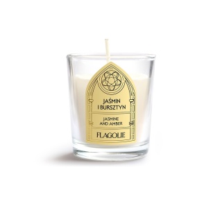Sojowa świeca zapachowa Celebrate Jaśmin i bursztyn 70 g – Flagolie