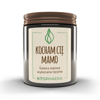 Sojowa świeca zapachowa Kocham Cię Mamo 190 g - Bosphaera