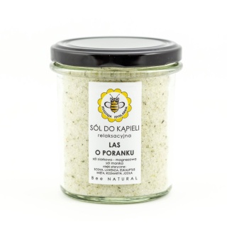 Sól do kąpieli Las o poranku 350 g – Miodowa Mydlarnia