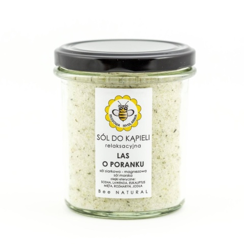 Sól do kąpieli Las o poranku  350 g – Miodowa Mydlarnia, produkt