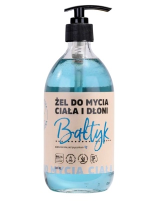 Żel do mycia ciała i dłoni Bałtyk 500 ml – Manufaktura Bursztynnika