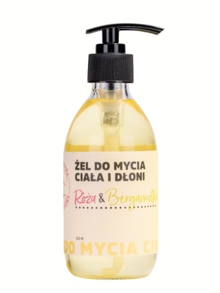 Żel do mycia ciała i dłoni Róża & Bergamotka 250 ml – Manufaktura Bursztynnika